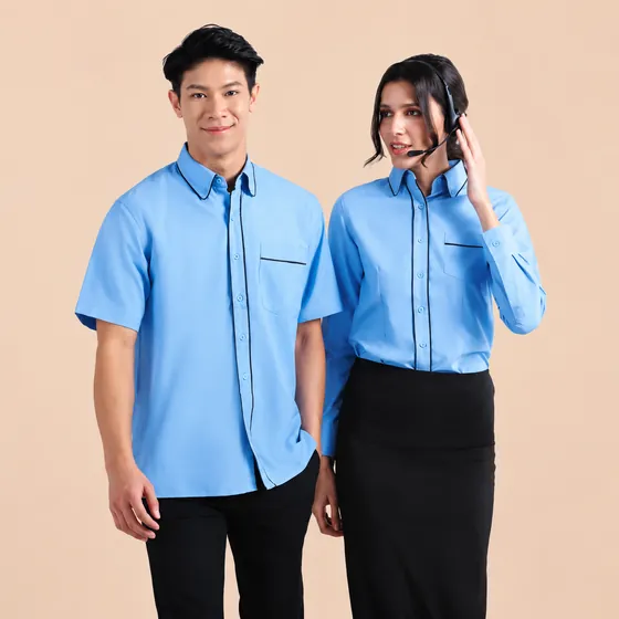 Light blue office shirts